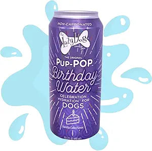 Lazy Dog Pup-Pop Birthday Water Vanilla Cake Flavored Dog Water - 15.5 Oz - 4 Pack Default Title
