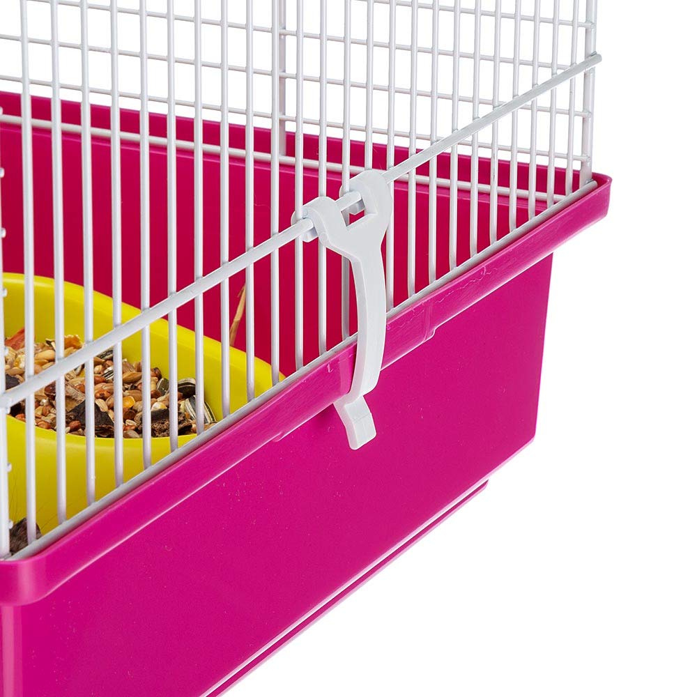 Ferplast Laura Fun and Interactive Hampster Cage with Accessories - Pink - 39" X 22" X 18" Inches  