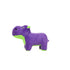 Mighty Junior Safari Hippo Squeak and Plush Floating Dog Toy - Purple - Large  