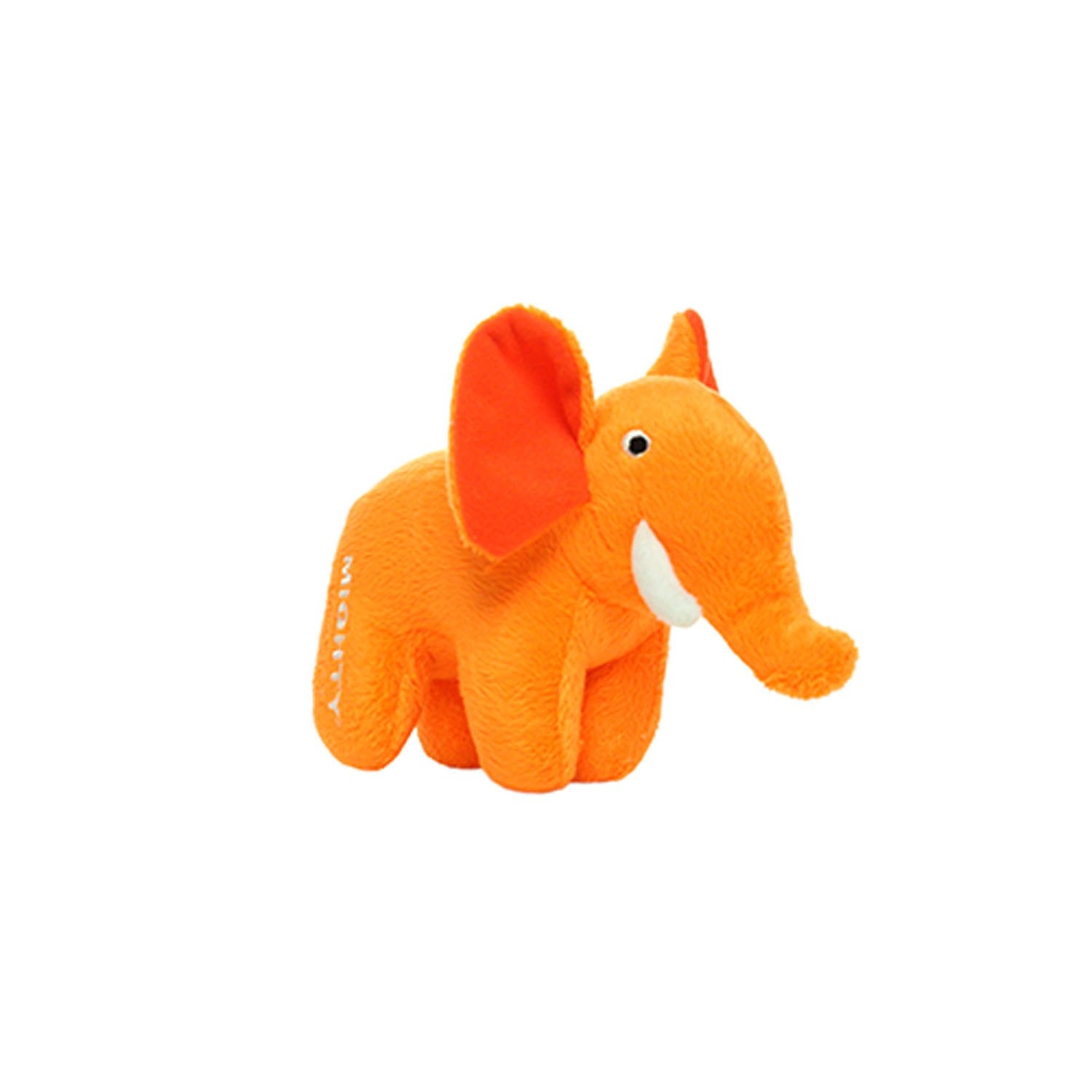 Mighty Junior Safari Elephant Squeak and Plush Floating Dog Toy - Gray - Large  