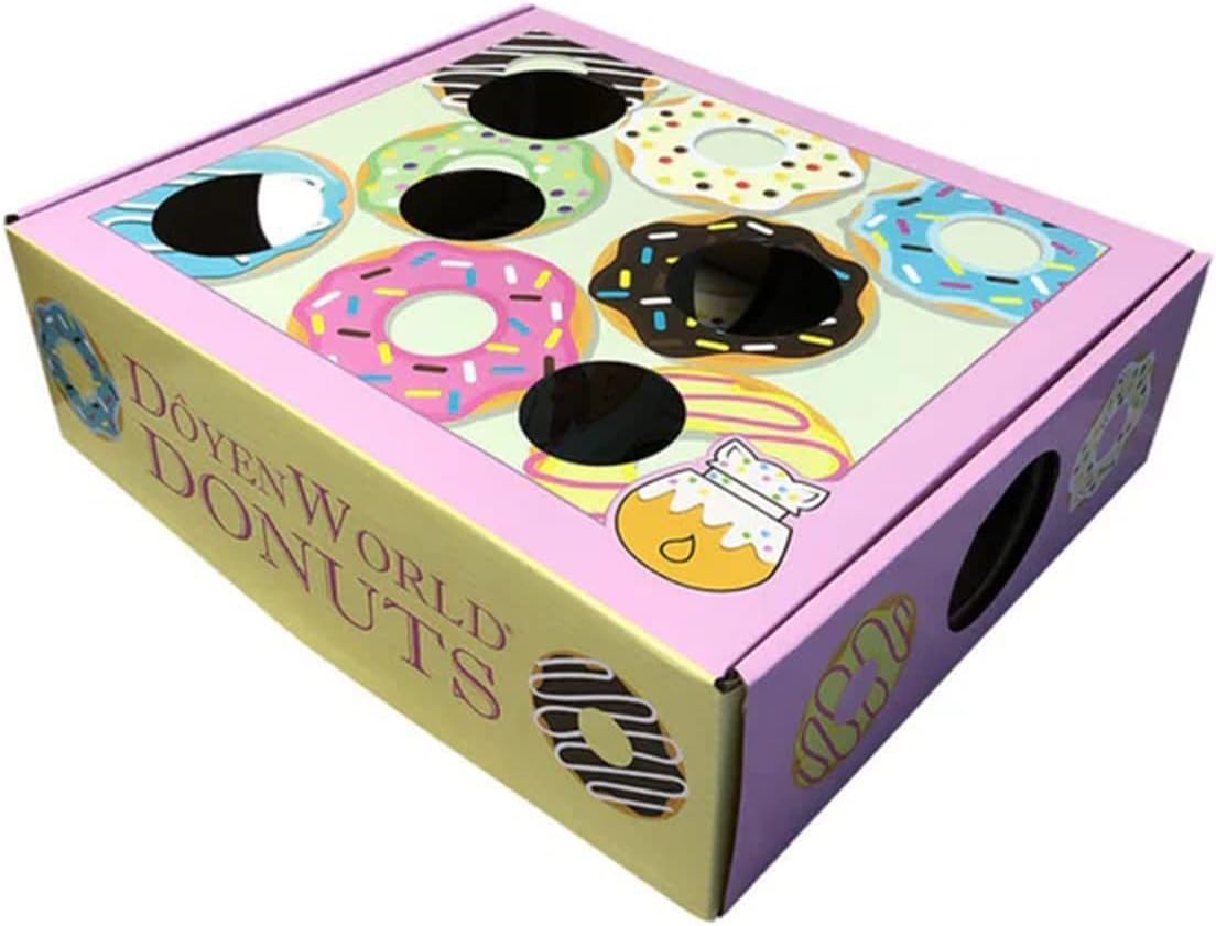 DoyenWorld Donut Puzzle Box Folding and Interactive Cat Puzzle