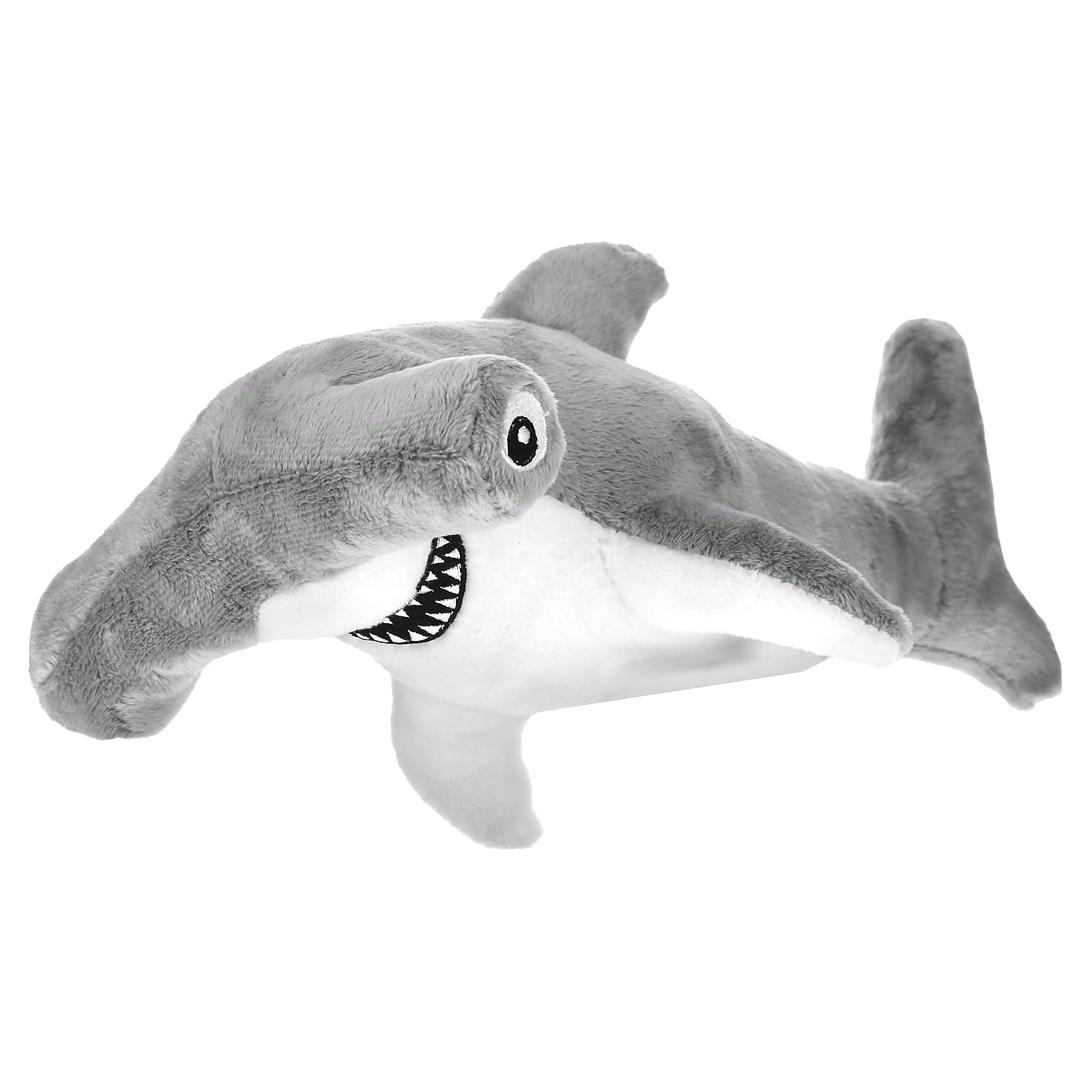 Spunky Pup Clean Earth Collection Shark Plush Squeak and Plush Dog Toy - Small  