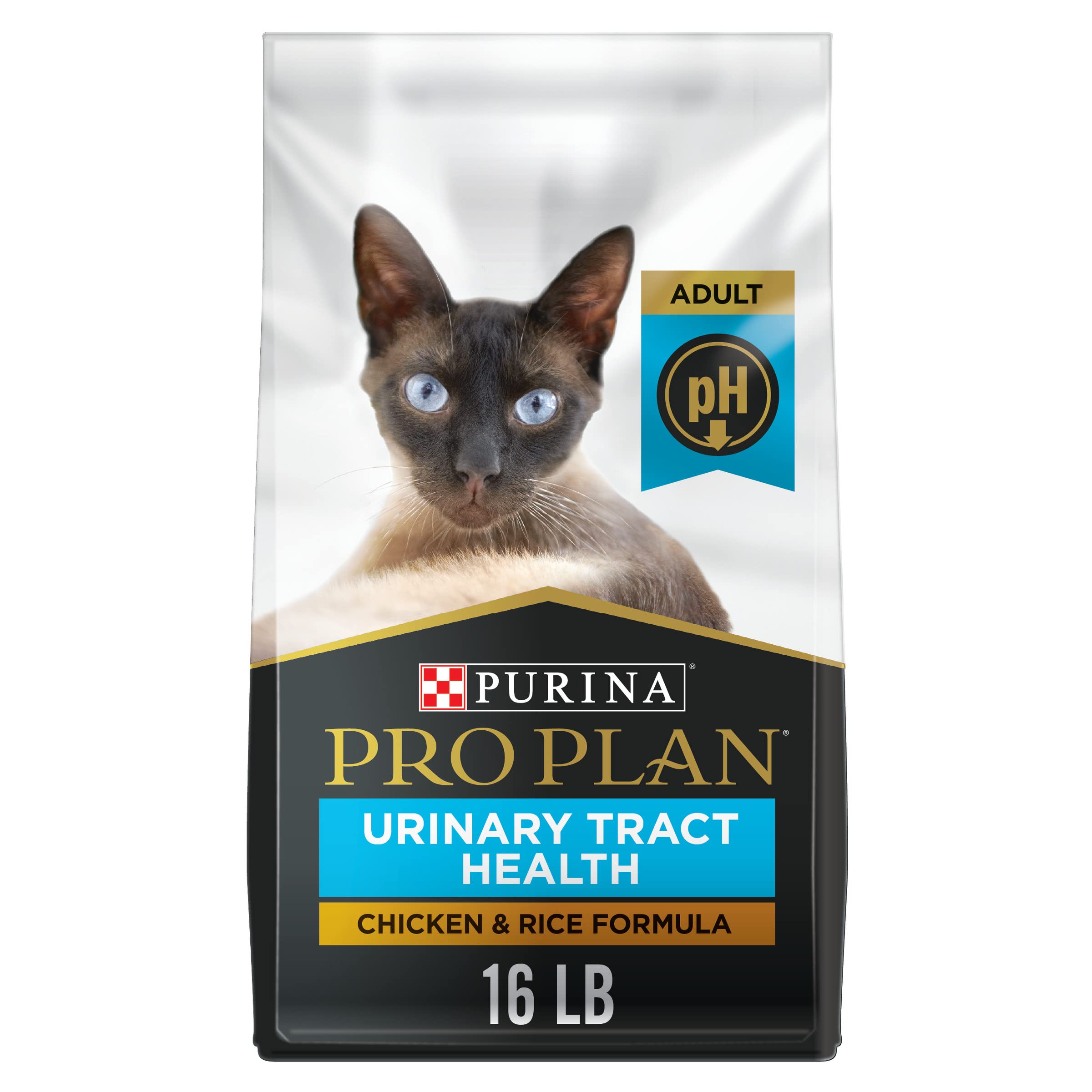 Purina Pro Plan Urinary Tract Health Chicken and Rice Dry Cat Food - 3.5 Lbs - Case of 6  