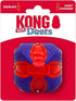 Kong Duets Duos Lightweight Bouncing Ball Multi-Surfaced Squeak and Fetch Rubber Dog Toy - Medium
