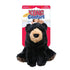 Kong Kiddos Bear Black Dog Toy with Removable Squeaker - Small  