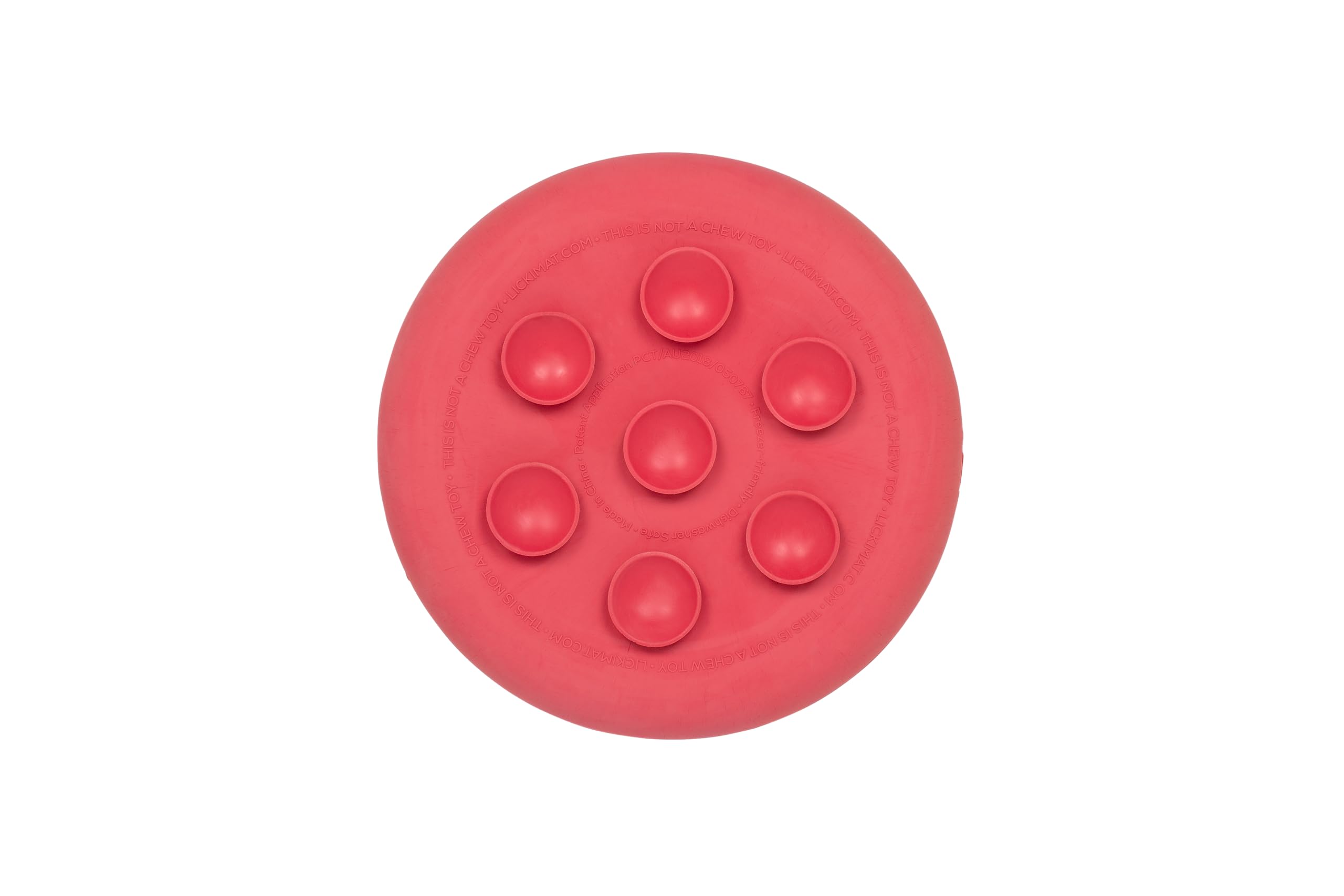 Innovative Pet Lickimat UFO Suction Grip Slow Feeding Rubber Cat and Dog Bowl - Pink  