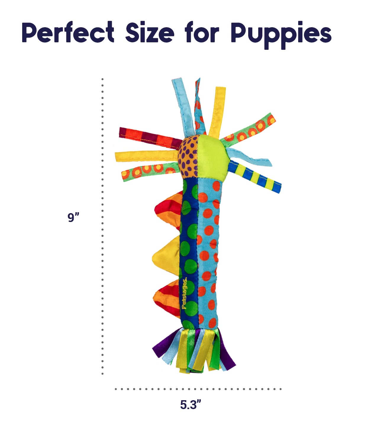 Petstages Freeze-Cooling and Teething Puppy Crinkle and Stick Plush Dog Toy  