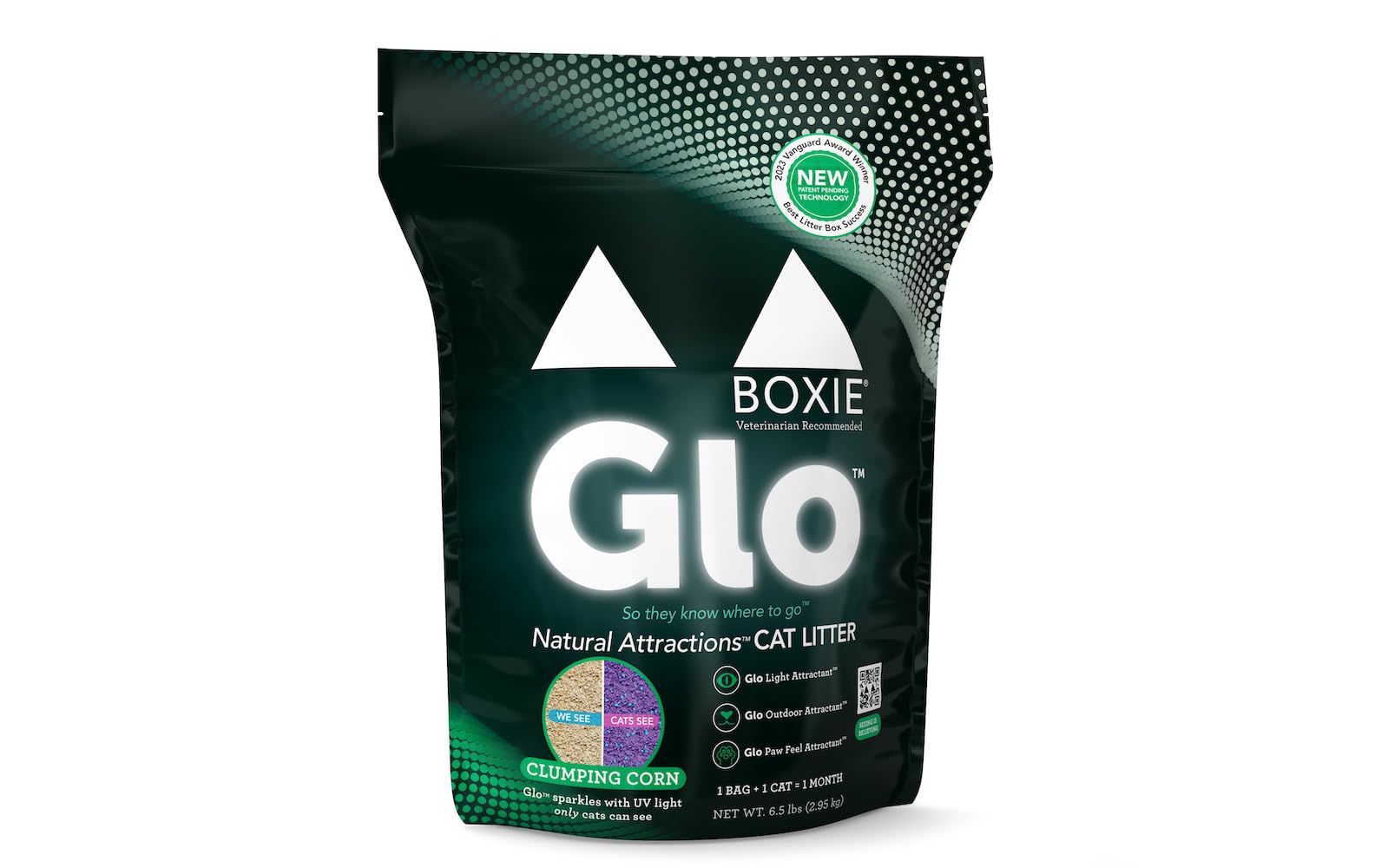 Boxiecat Glo Natural Attractions Dust-Free Odor Control Clumping Clay Kitty Cat Litter