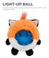 Outward Hound Unbelieva-Ball Fox Interactive Plush Dog Toy with Removable Light up Spike Ball  