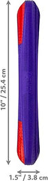 Kong Duets Duos Lightweight Bouncing Stick Multi-Surfaced Squeak and Fetch Rubber Dog Toy - Large
