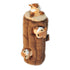 Zippy Paws Burrow Log Hide-and-Seek Interactive Squeak and Plush Dog Toy  