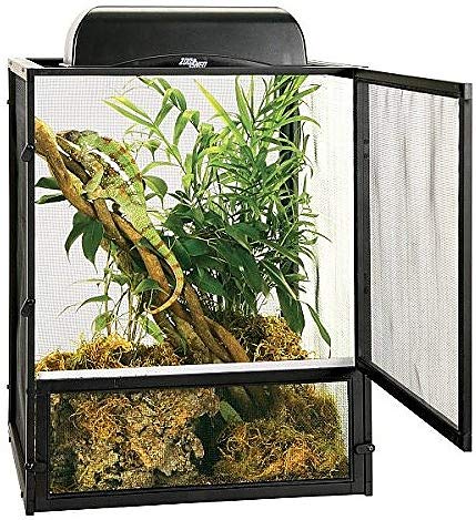 Zoo Med Laboratories ReptiBreeze Double Door Reptile Cage with Open-Air Aluminum Screen...