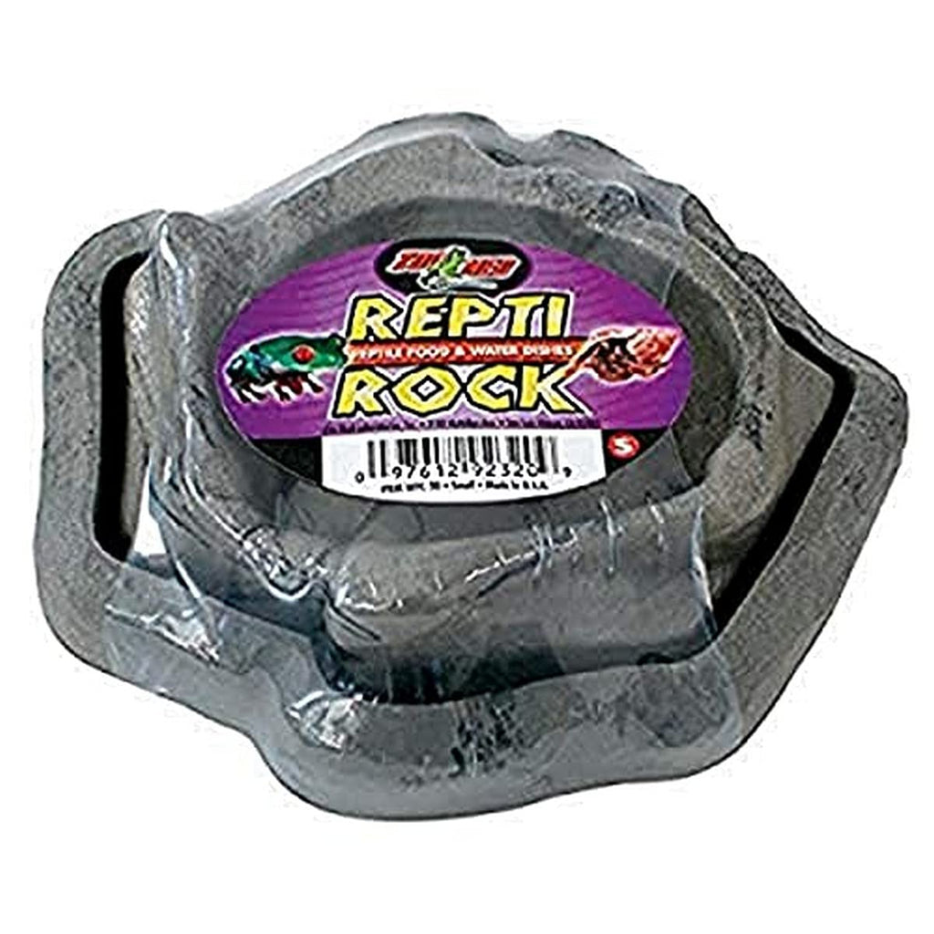 Zoo Med Laboratories Repti Rock Reptile Food and Water Dish - Extra Small  
