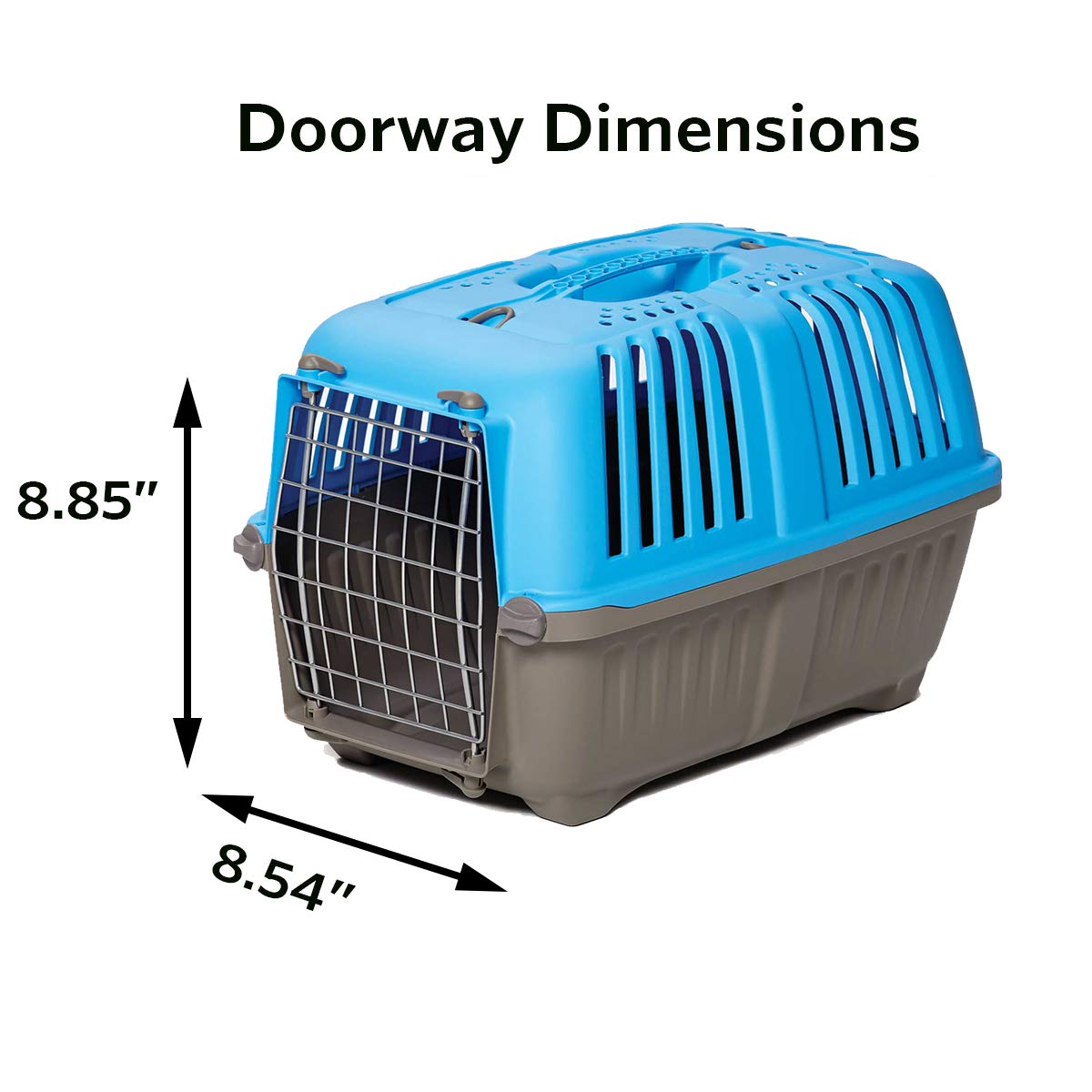 Midwest Spree Hard-Sided Travel Cat and Dog Kennel Carrier - Blue - 22