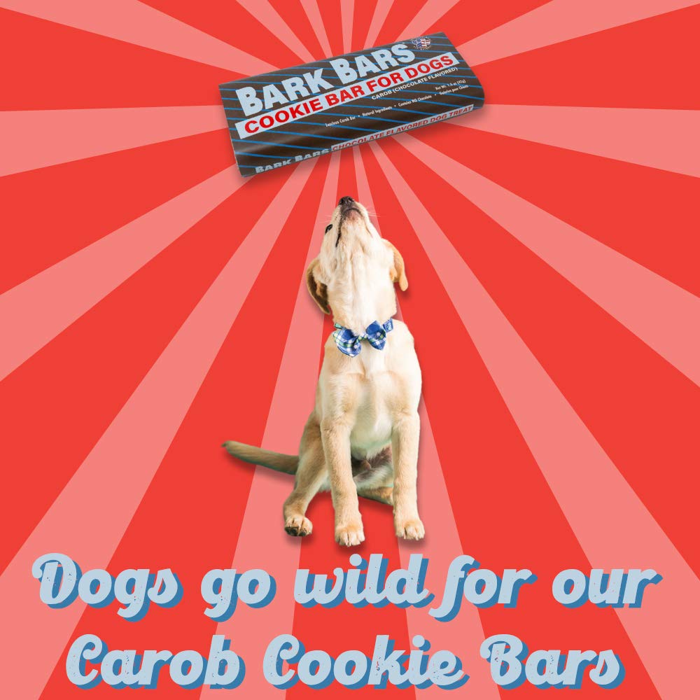 Petknowledgy Bark Bars Carob Flavor Dog Biscuits Treats - Bulk Buy - 1.5 Oz - Case of 24  