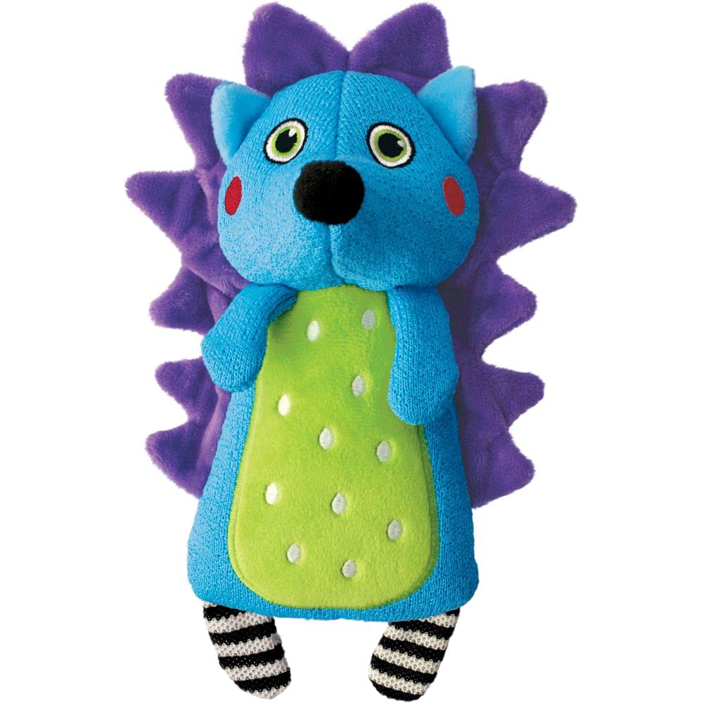 Kong Whoopz Hedgehog Squeak and Spongy Textured Plush Dog Toy - Medium  