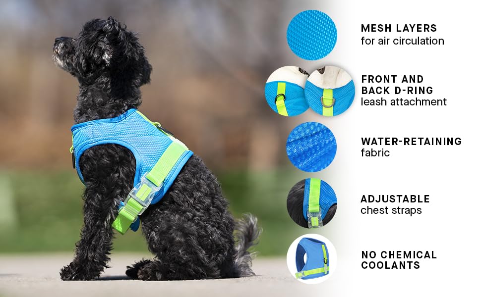 Canada Pooch Chill Seaker Reflective and Cooling Dog Harness