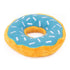 Zippy Paws Donutz Blueberry Glazed White Sprinkles Squeak and Plush Dog Toy - Jumbo - Extra Large  