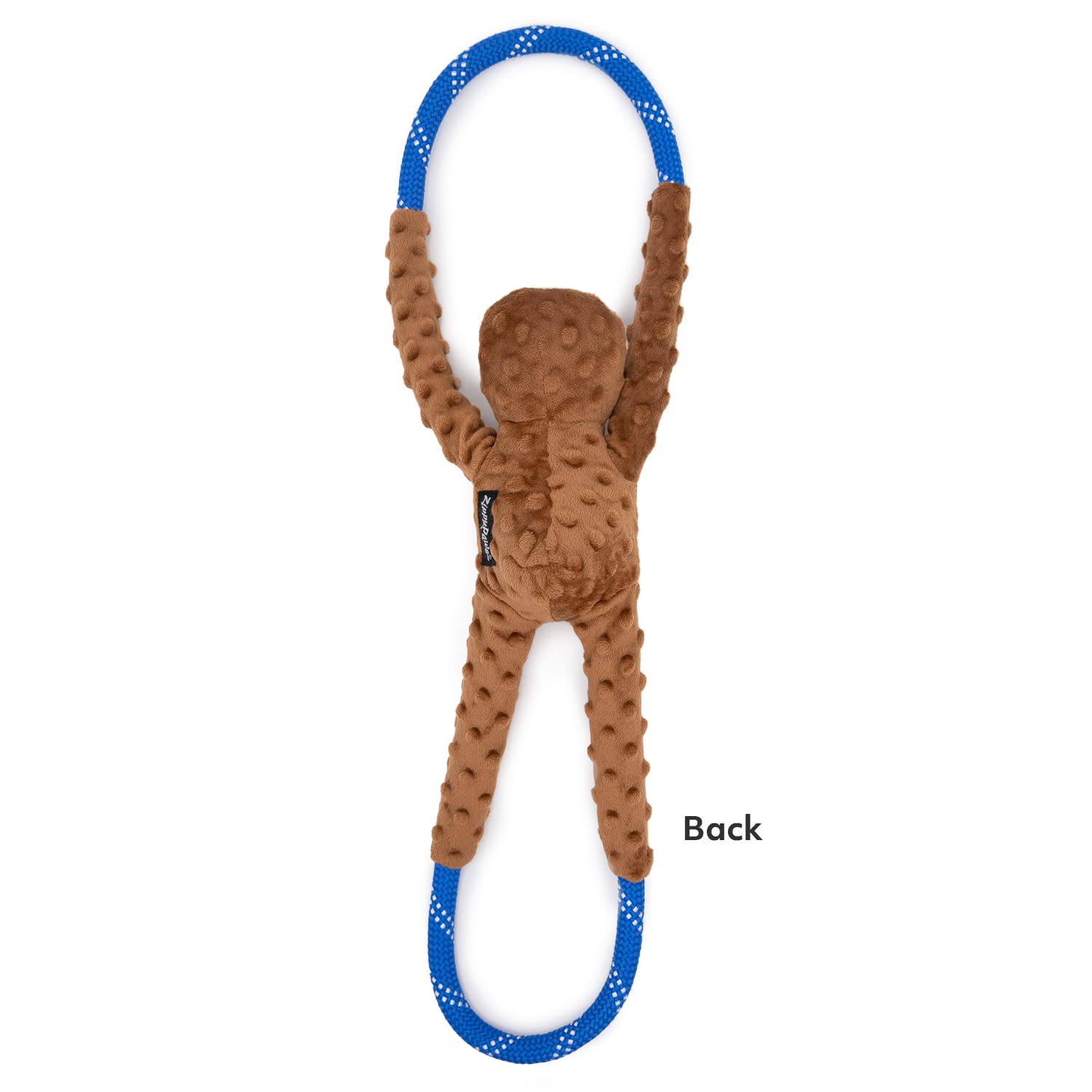 Zippy Paws RopeTugz Sloth Rope and Squeaky Plush Dog Toy - Large  