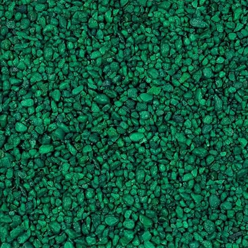 World Wide Imports Pure Water Pebbles for Freshwater Aquarium - Neon Green - 5 Lbs - Case of 6  