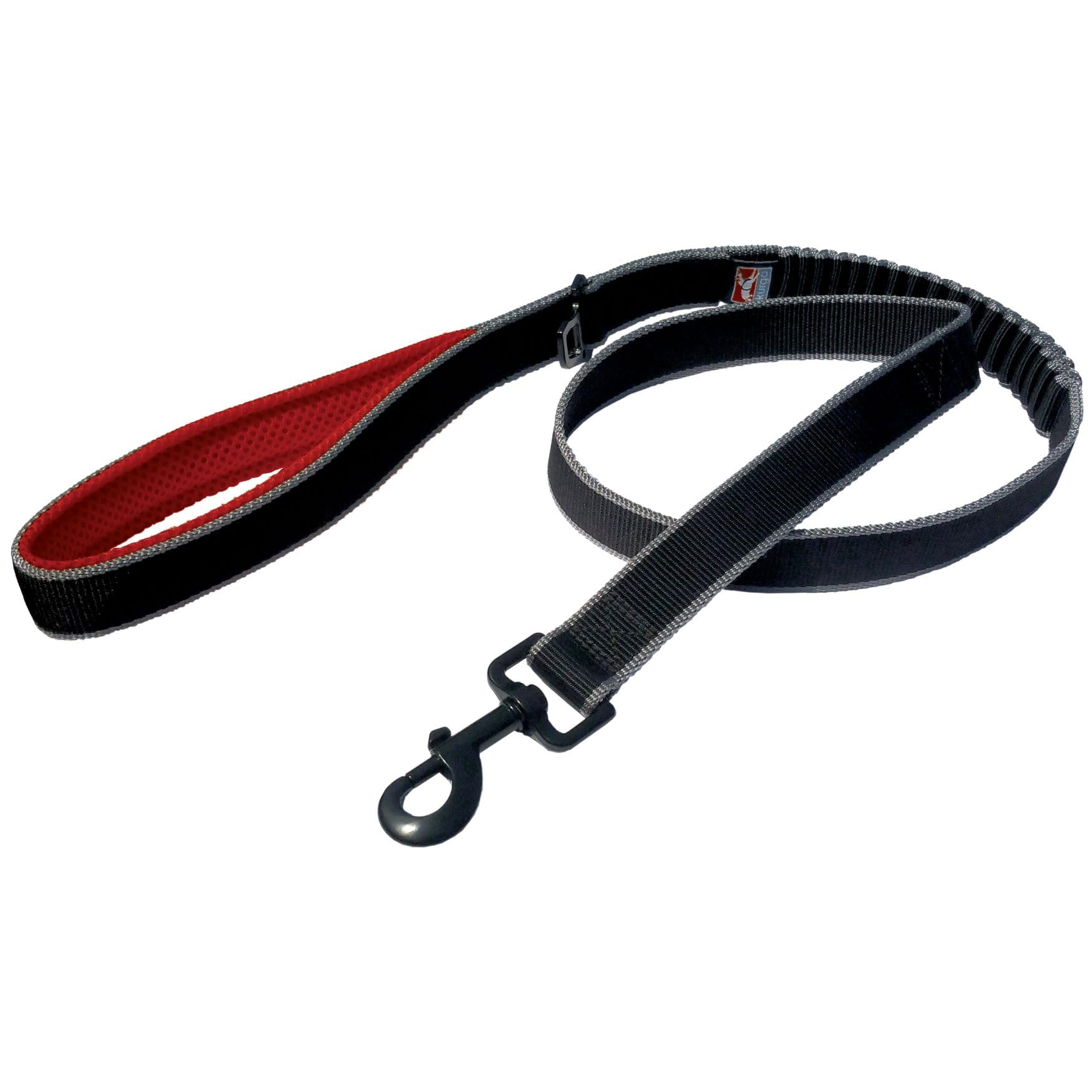 Kurgo Springback Bungee Dog Leash - Black - 48 Inches