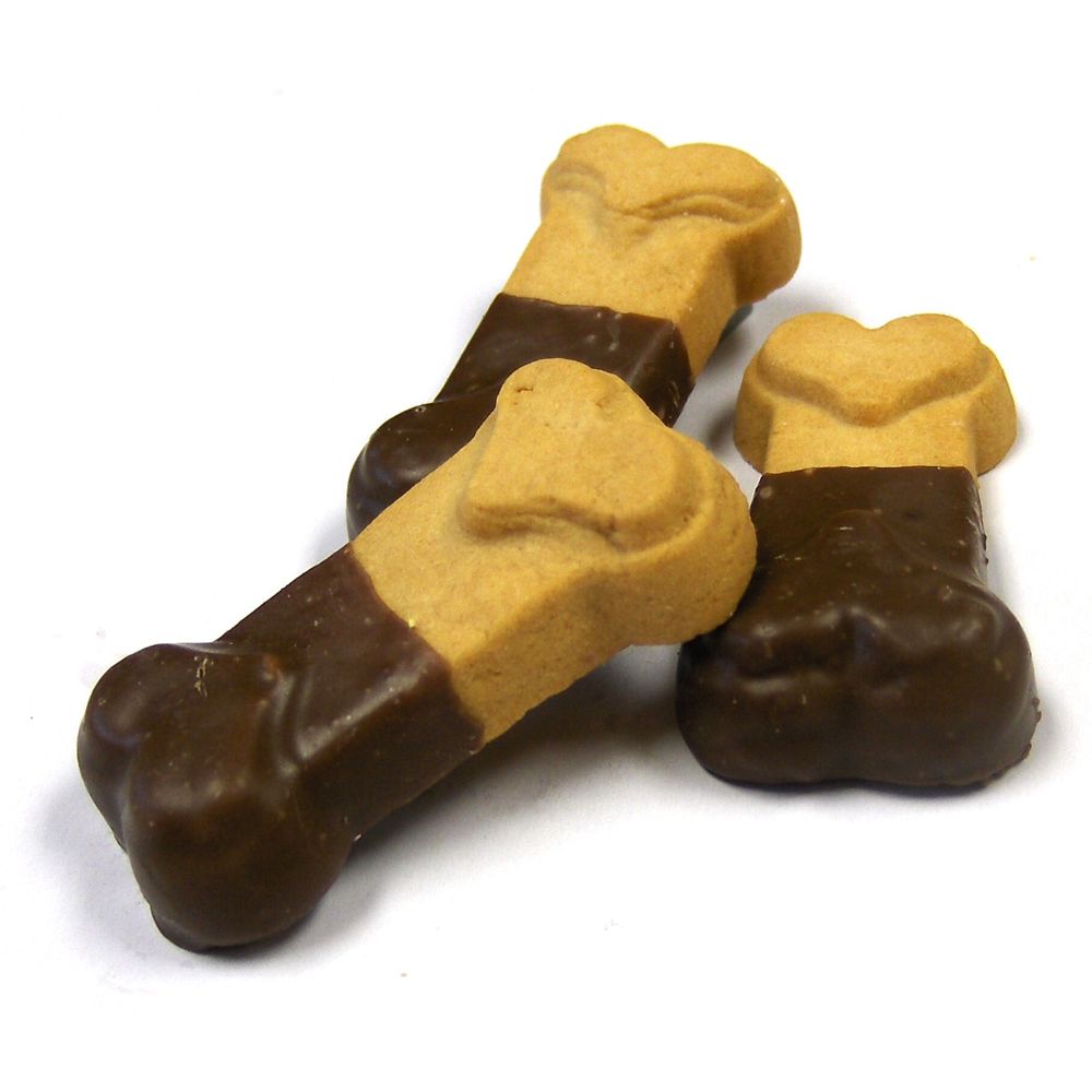 Claudia's Canine Bakery Luv Bones Carob Frosted Assorted Mini Cookie Dog Biscuits - 24 Count