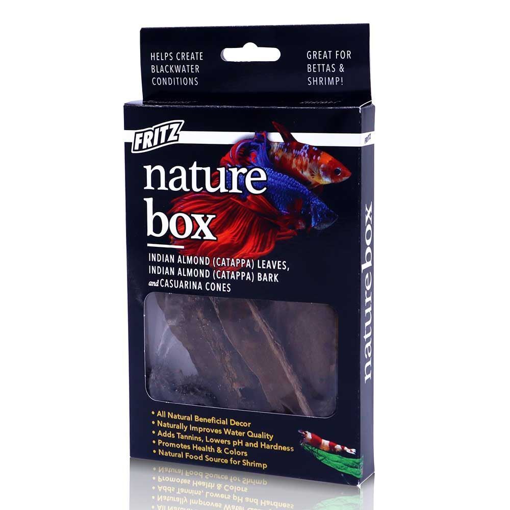 Fritz Aquatics Nature Box Betta and Shrimp Indian Catappa Bark Natural Health Aquarium Décor 