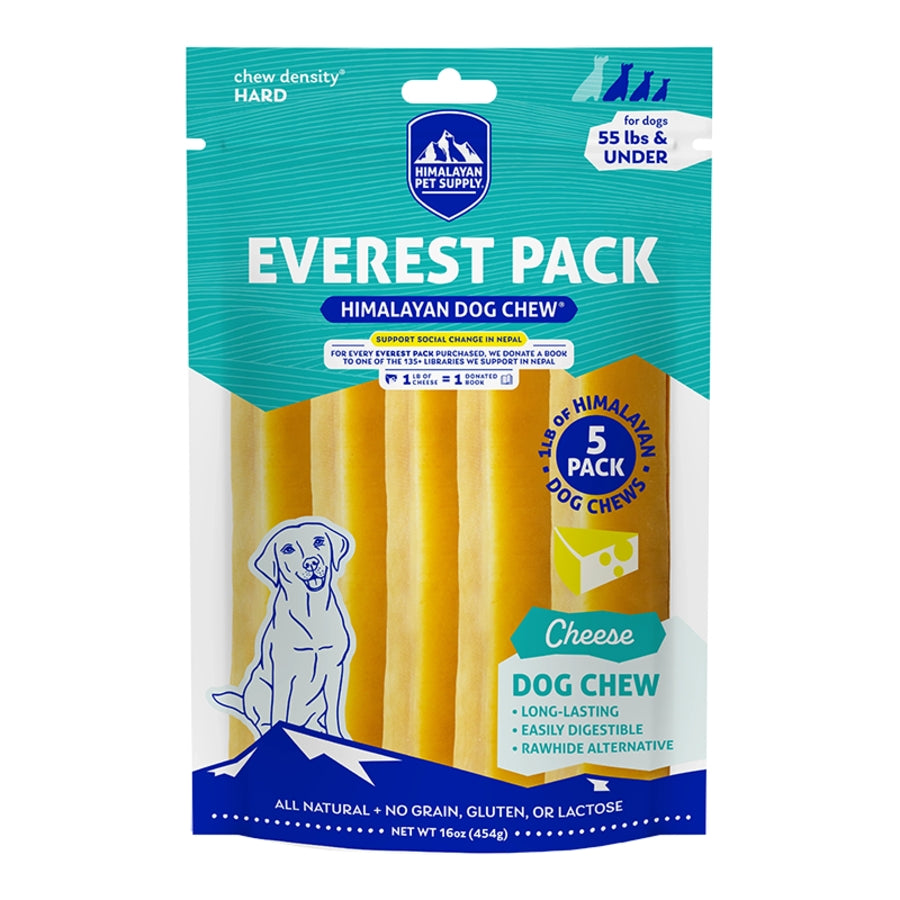 Himalayan Dog Chew Everest Pack Cheese Flavored Dog Chews - 16 Oz - 5 Pack