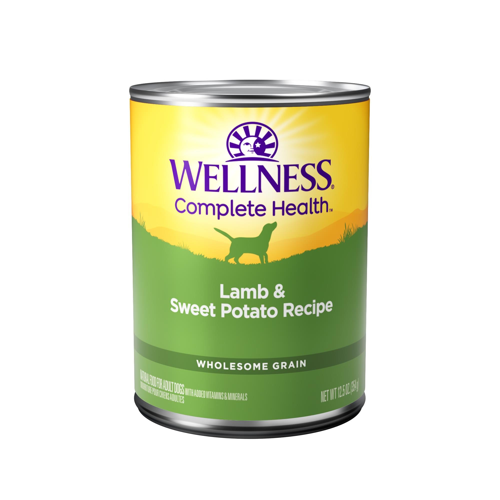 Wellness Natural Lamb and Sweet Potato Canned Dog Food - 12.5 Oz - Case of 12  