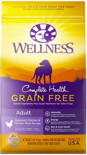 Wellness Complete Health Grain-Free Natural Deboned Chicken Adult Dry Dog Food - 4 Lbs  