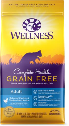 Wellness Complete Health Natural Grain-Free Deboned Chicken Adult Dry Cat Food - 2.25 Lbs  