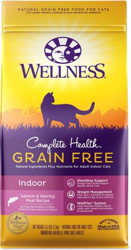 Wellness Core Grain-Free High-Protein Salmon and Herring Indoor Dry Cat Food - 5 Lbs  