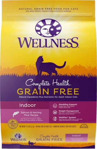 Wellness Core Grain-Free High-Protein Salmon and Herring Indoor Dry Cat Food - 11 Lbs  