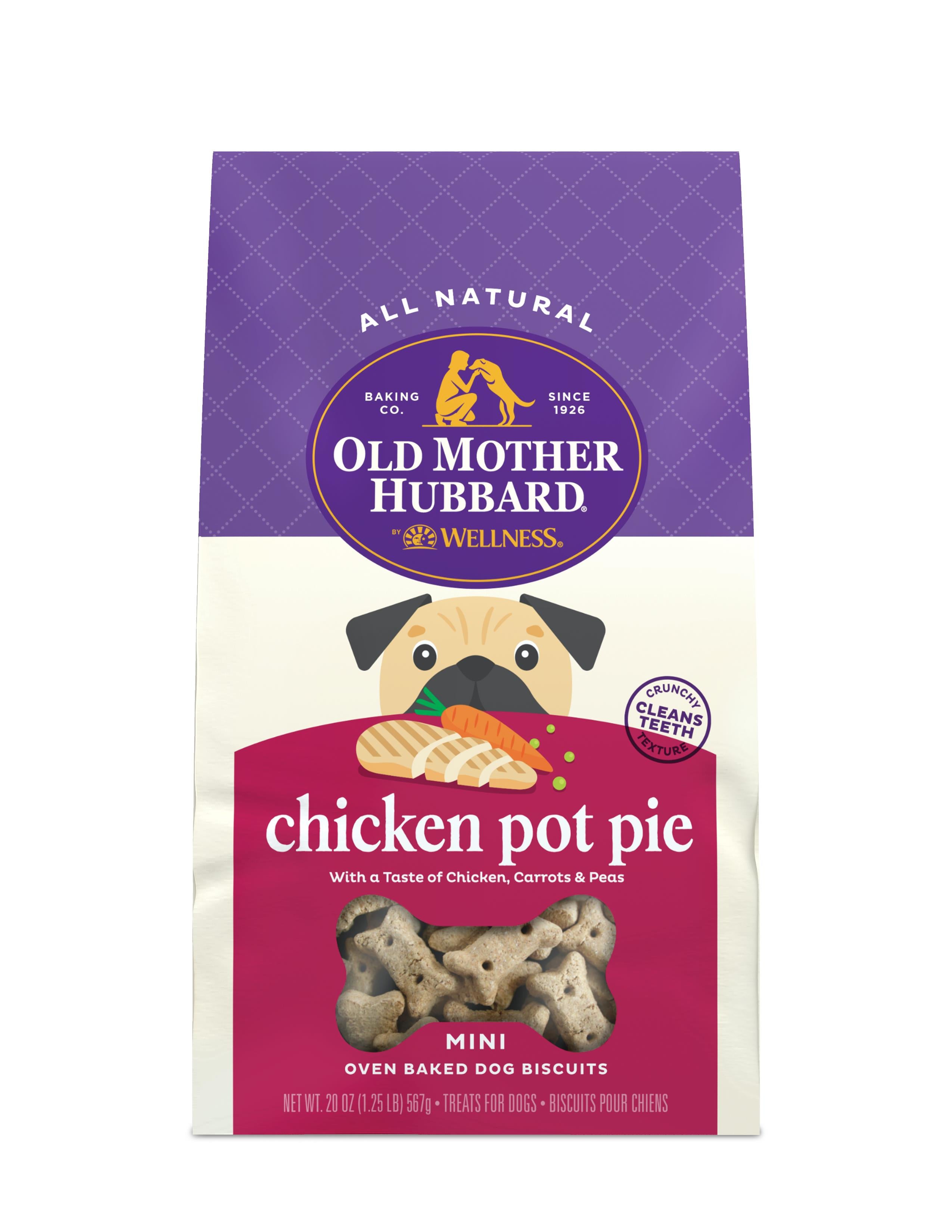 Old Mother Hubbard Chicken Pot Pie with Carrots and Peas Mini Baked Dog Biscuits - 20 Oz  