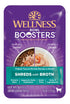 Wellness Core Bowl Boosters Grain-Free Simply Shreds Tuna and Shrimp Wet Cat Food Topper Pouch - 1.75 Oz - Case of 12  