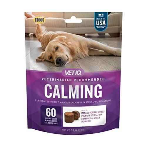 VETIQ Calming Hickory Smoke Flavored Soft Chew Dog Supplements - 60 Count