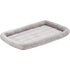 Midwest Homes Quite Time Deluxe Rectangular Diamond Stitch Bolster Dog Bed or Crate Mat - Gray 36 Inch