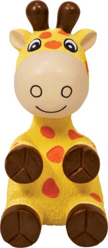 Kong Wiggi Giraffe Squeak and Chew Dog Toy - Yellow - Small  