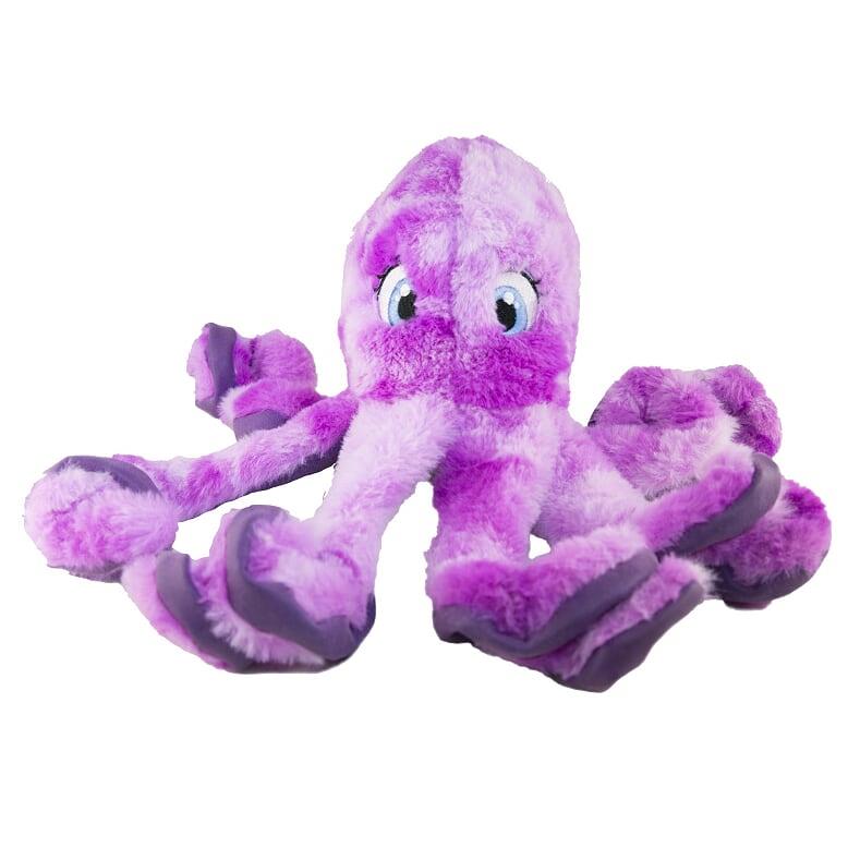 Kong Softseas Octopus Crinkle Squeak and Plush Dog Toy - Small  