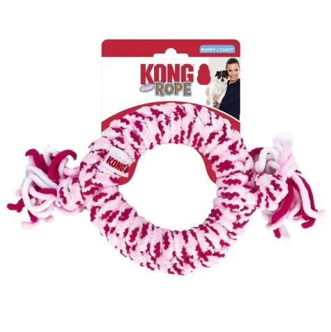 Kong Rope Ring Puppy Fetch and Tug Dog Toy - Assorted - Medium  