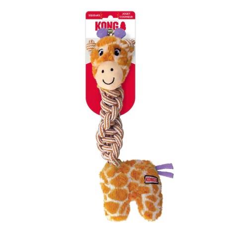 Kong Knots Twists Squeaking Rope and Plush Dog Toy - Assorted - Medium/Large  