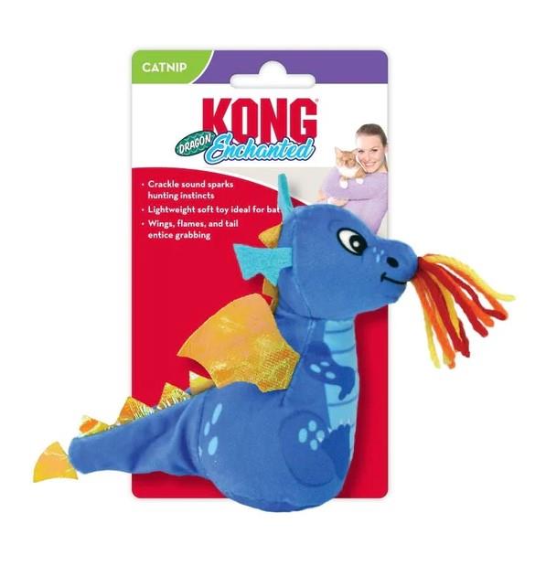 Kong Enchanted Dragon Crinkle and Plush Cat Toy  