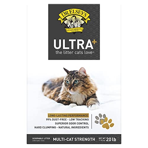 Dr. Elsey's Precious Cat Ultra+ Long-Lasting Unscented Clay Cat Litter - 20 Lbs Default Title