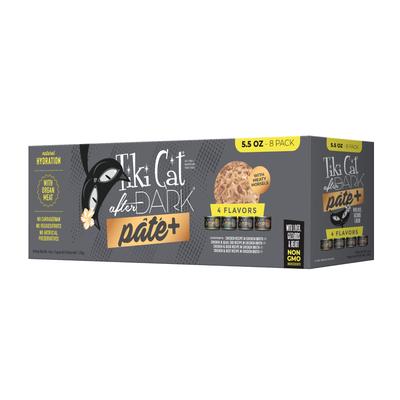 Tiki Cat After Dark Pate+ Grain-Free Chicken Duck Quail Beef in Broth Adult Canned Cat Food - Variety Pack - 5.5 Oz - Case of 8 Default Title