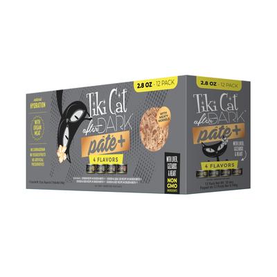 Tiki Cat After Dark Pate+ Grain-Free Chicken Duck Quail Beef in Broth Canned Cat Food - Variety Pack - 2.8 Oz - Case of 12 Default Title