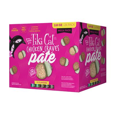 Tiki Cat Chicken Craves Pate Chicken Tuna Quail Duck in Broth Mega Pack Canned Cat Food - Variety Pack - 2.8 Oz - Case of 24 Default Title