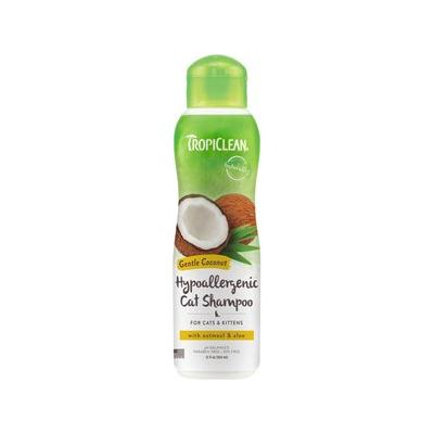 Tropiclean Gentle Coconut Oatmeal and Aloe Hypoallergenic Allergy and Sensitive Skin Kitten and Cat Shampoo - 12 Oz