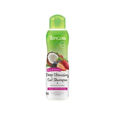 Tropiclean Berry and Coconut Deodorizing Deep Cleansing Professional Cat Shampoo - 12 Oz