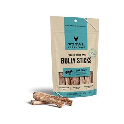 Vital Essential's Grain-Free Freeze-Dried Raw Bully Sticks Natural Dog Chews Treats - 1.4 Oz  