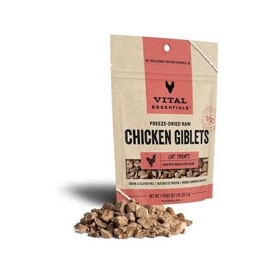 Vital Essential's Grain-Free Chicken Giblets Freeze-Dried Cat Treats - 1 Oz  